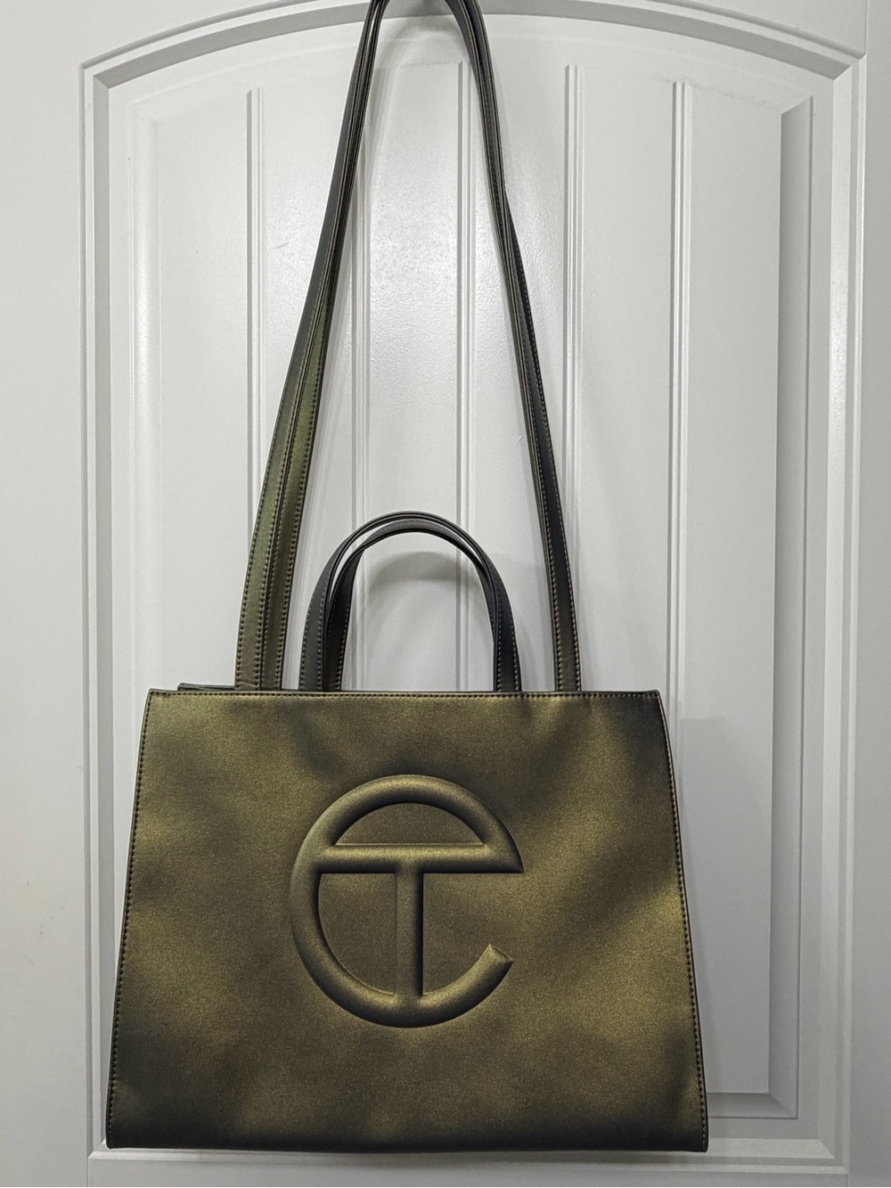 Telfar Large Shopping Bag in Acid